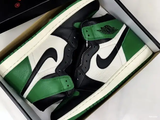 Cheap TBK 1 OG Air High Jordan Sail-Black Green 555088-302 Pine NRG 0507